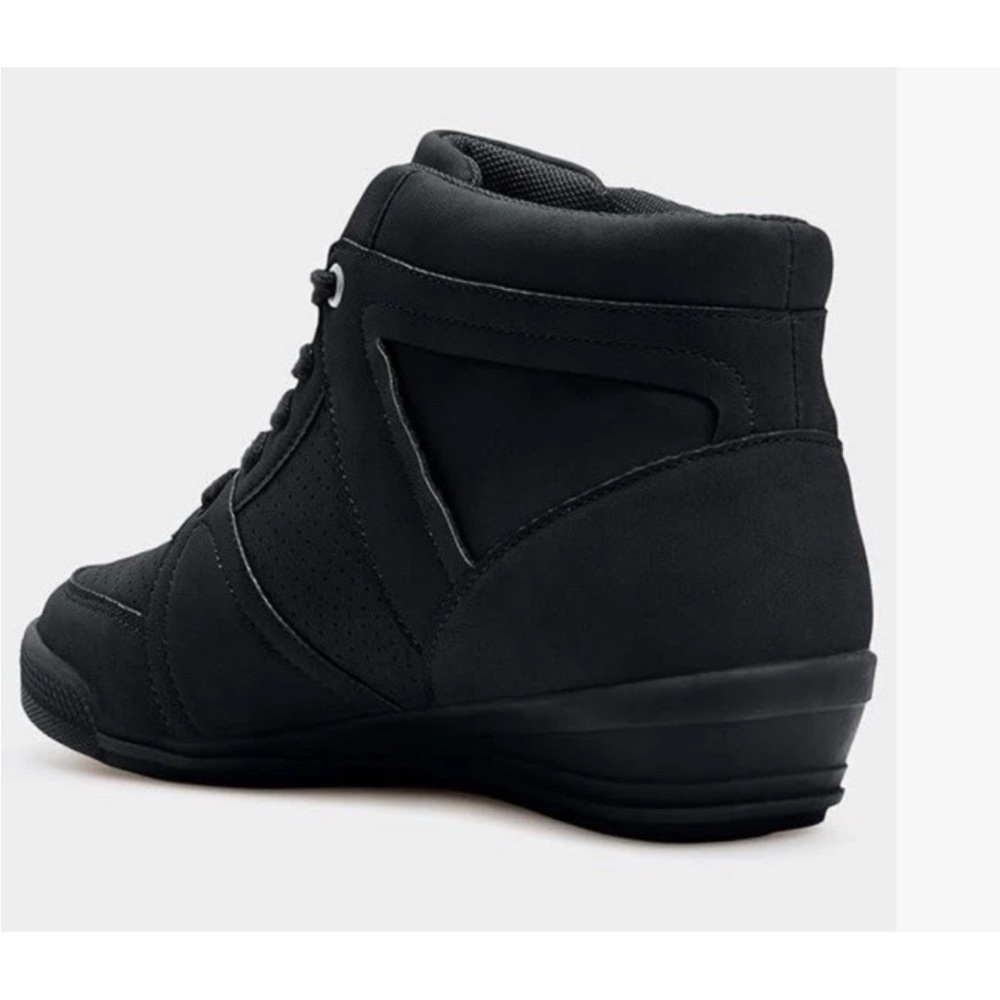 Comfortview Midnight Black High-Top Sneakers - Picture 2 of 8